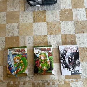 Legend of Zelda and Attack on Titan Manga Set